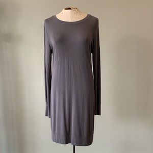 Athleta Gray Sweater Short Casual Dress